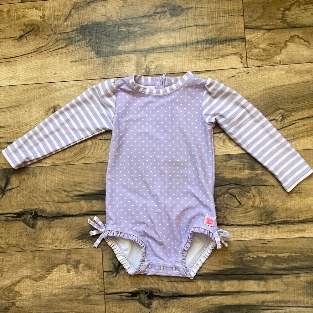 Ruffle Butts Long Sleeve One Piece Rash Guard